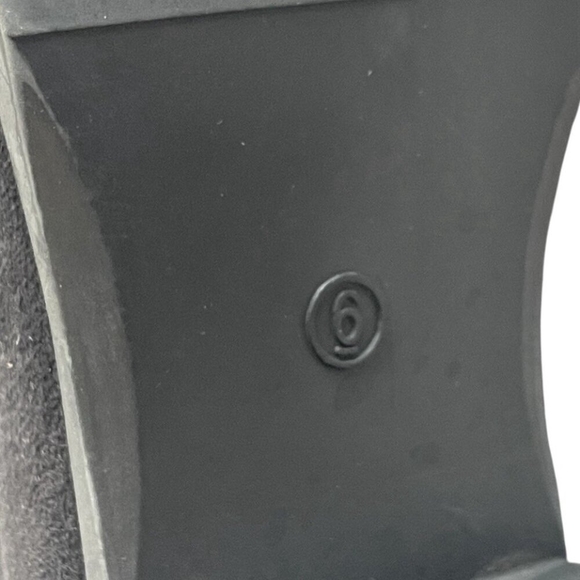 Women’s Black Over The Knee Boots Faux Suede Thigh High Low Heel Shoes Size 6 - Picture 8 of 9